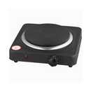 Black Dominion single flat burner hot plate with power indicator light and control knob