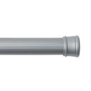 Kenney KN609L/13 Twist & Fit No Tools Spring Tension Standard Shower Curtain Rod with Non-Slip, Non-Scratch Ends, 42-72" Adjustable Length, Easy Install, Silver, 1" Diameter Rust Resistant Steel Tube