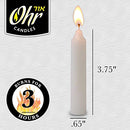 Shabbat Candles - Traditional Shabbos Candles - 3 Hour - 72 Count - by Ohr