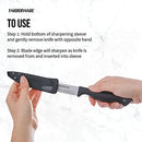 How to use the Edgekeeper sleeve to sharpen the knife