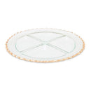 Glass 4 Section Relish Dish 13"D