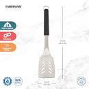 Farberware BBQ Turner, Perfect for Flipping and Serving, Includes Storage Ring, Dishwasher Safe, 16.5x4 Inch