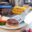 Farberware BBQ Turner, Perfect for Flipping and Serving, Includes Storage Ring, Dishwasher Safe, 16.5x4 Inch