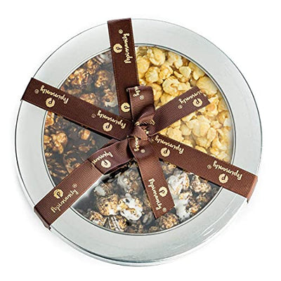 Popinsanity Gourmet Popcorn Trio Gift Tin – Artisanal Flavored Popcorn