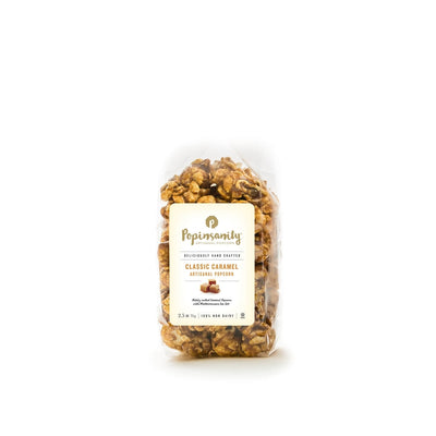 Popinsanity Classic Caramel Artisanal Popcorn – Rich & Buttery Gourmet Treat