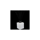 he Trapp No. 25 Lavender de Provence reed diffuser with black reeds and a black cap, against a dark background.
