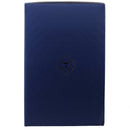 The solid navy blue back of the Trapp diffuser box, featuring a minimalist design.