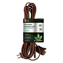 🟢 Brown 9ft household extension cord neatly coiled in packaging
