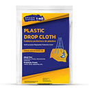 Packaging of 2 mil plastic drop cloth for painting and protection