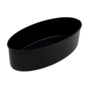Heavy-duty non-stick black oval challah baking pan