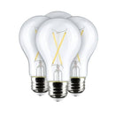 Satco SA12465 8A19 Clear LED Light Bulbs – 4 Pack, 950 Lumens, 120V