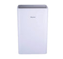 Front view of Hisense 50 pint white dehumidifier