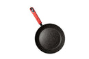 Millvado 8-inch red frying pan with non-stick surface and soft grip handle