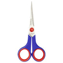 Front view of WorkPro scissors showing symmetric handle and sharp blade tips