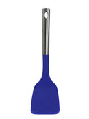 Millvado - Nylon Utensils, Solid Turner, SS Handle, Blue,13.5"