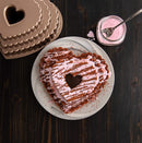 Nordic Ware Cast Bundt Bakeware Tiered Heart, 12-Cup, Toffee