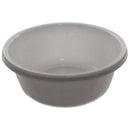 Round Plastic Wash Basin 11.25 inch White with Dots