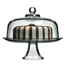 Glass Serving Stand with Removable Dome for Cakes and More