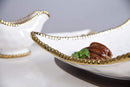 Pampa Bay Porcelain Rectangular Serving Platter Tray (Gold)