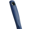 Close up of the Blueberry ergonomic handle, shown upright on a white background.