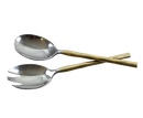 Flamingo Drive Salad Server Set Gold