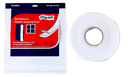 Roll of white sponge foam weatherstripping tape with adhesive backing, measuring 1 inch wide by 1/4 inch thick, shown on a white background.