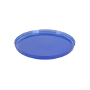 10.25" Modern Walls Transparent Blue Dinner Round Plate