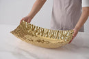 Pampa Bay Porcelain Mascali D'oro Rectangular Centerpiece, Gold