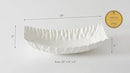 Pampa Bay Porcelain Rectangular Centerpiece, Mascali Bianca, White