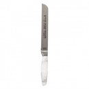 8" White Marble Bread Knife