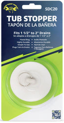 1.5" - 2" Sink Stopper/Bathtub Plug, made of durable rubber for a tight, leak-proof seal. Ideal for preventing water drainage in sinks and bathtubs, ensuring a secure closure during use.