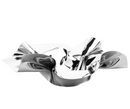 14" Round Stainless Ruffled Bowl
