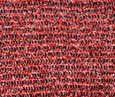 Red meat-designated scouring pad from The Kosher Cook on a white background, labeled for Shabbos and kosher kitchen use.