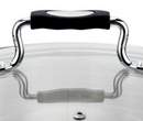 close up of the black cover handle