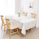 60"x108" Tablecloth- Velvet, Gold Infinity 