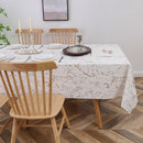 Majestic Giftware Velvet Tablecloths for Rectangle Tables 70" X 120" Glacier Gold Print Hem Stitch Dining Table Cover