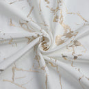 Majestic Giftware Velvet Tablecloths for Rectangle Tables 70" X 120" Glacier Gold Print Hem Stitch Dining Table Cover