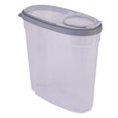 Kitchen Details 3 Pack Clear Food Storage Containers | Dimensions 10.8" L x 5.1" W x 15.7" H | Fridge & Freezer Safe| BPA Free | Flip Open Top | Kitchen Accessories | Cereal Containers |Clear