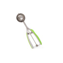 Stainless Steel Ice Cream Scoop With Soft Grip Handles, Medium 1.9'' Green, 1.4 Oz.