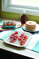 Nordic Ware Bacon Rack with Lid, 10.25x8x2 Inches, White
