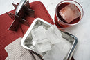 RSVP International Endurance Cocktail Collection, Retro Ice Cube Tray, Stainless Steel, Dishwasher Safe, 7.25x5x2.5"