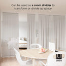 Umbra Anywhere Expandable Room Divider, Tension Curtain Rod, Damage Free, 36 to 66 Inches, White