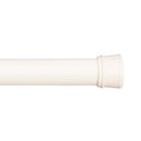 Kenney KN609L/87 Twist & Fit No Tools Spring Tension Standard Shower Curtain Rod with Non-Slip, Non-Scratch Ends, 42-72" Adjustable Length, Easy Install, Cream, 1" Diameter Rust Resistant Steel Tube