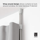 Umbra Anywhere Expandable Room Divider, Tension Curtain Rod, Damage Free, 36 to 66 Inches, White