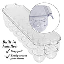 Kitchen Details, Refrigerator Storage, Fridge Organizer, Clear with Handles Egg Crate