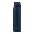 Zojirushi SM-VA72-AD One-Touch 720ml Navy Water Bottle, a sleek dark blue thermos mobile with a secure one-touch lid, perfect for on-the-go hydration.