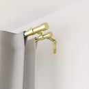 Umbra 1014557-104 Cappa 1-Inch Double Curtain Rod, Includes 2 Matching Finials, Brackets & Hardware, 36 to 66, Brass