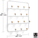 Umbra Estique Over-The-Door Multi-Use Organizer, White