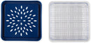RSVP International Reusable Food Storage Collection Berry Keeper Set, Red 5.125x4.125, Blue 4.25x2.125