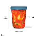 OXO Good Grips Twist & Stack Container – 32 oz – 2 Pack